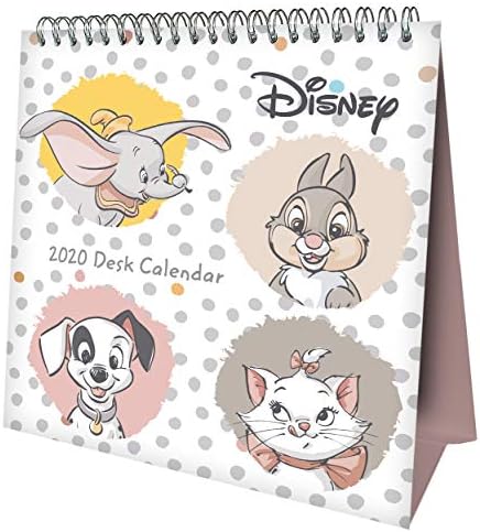 Disney Heritage Desk Easel Official 2020 Calendar  Month to View Desk Calendar