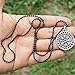 Guidepost Compass Talisman Viking Protection Vegvisir Elder Futhark Pendant W Black Ball Chain