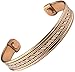 Women Ladies Men's Pure Copper Magnetic Bracelet for Therapy Pain Relief Healing Therapy Mcb21