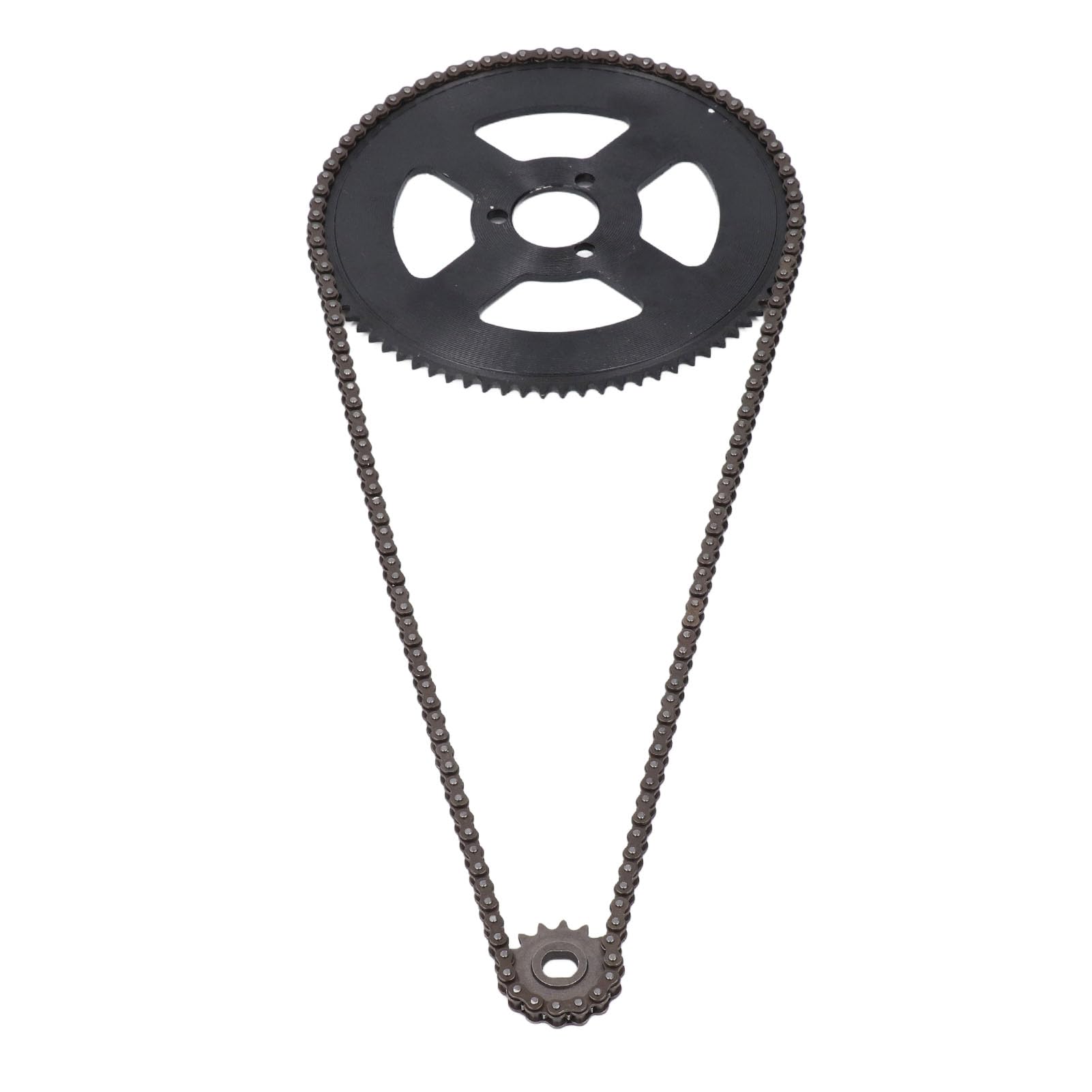 Keenso 25H Chain Sprocket Set Steel 146 Link Drive Chain, 15T Front Sprocket for 47CC 49CC Mini Motorcycle ATV Dirt Bike