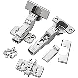 Half Overlay Blum® 120° Clip Top Snap Close Hinges, Pair
