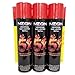 3 Cans of Neon 5X Ultra Refined Butane Fuel Free Neon Torch Lighterthumb 1