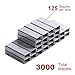 Eagle No.10 Mini Premium Staples for #10 Staplers, 1000 pcs Per Box, Pack of 3 Boxes, 3000 pcs in Total, Silver