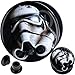 (4 Pairs or 1 Pair) 6mm to 25mm gauges Ear Plugs Flesh Tunnels Internally Threaded Screw fit MoDTanOiz
