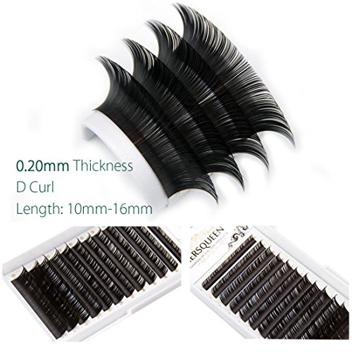 Individual Classic Eyelash Extensions .20 C Curl D Curl Natural Looking Salon Tray Silk Lashes Semi Permanent Eyelash Russian Volume Faux Mink Eyelash Extension .07 .10 .15 J B