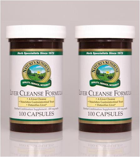 Naturessunshine Liver Cleanse Formula Herbal Combination Supplement 100 Capsules (Pack of 2)