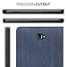 MoKo Samsung Galaxy Tab A 10.1 Case - Lightweight Stand Scratch Proof Folio Cover Case Protector Holder w/Auto Wake Sleep for Galaxy Tab A 10.1 Inch Tablet (SM-T580/T585, No Pen Version), Blue & Gray