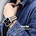 MoKo Compatible Band Replacement for Apple Watch 42mm 44mm Series 5/4/3/2/1, Soft Canvas Fabric Replacement Sports Strap + Watch Lugs - Black & White & Brown & Red (Not fit 38mm 40mm Versions)