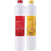 Watts Premier RO Pure Plus Bi-Annual Filter Kit 2-Pack Push Button Design | 5-Micron Sediment Activated Carbon Pre-Filter 6-Month Supply Sediment and Carbon Pre-Filter Fits WP531411 WP531407 WP531517