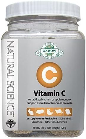 New Oxbow Natural Science 60ct Vitamin C Supplement Little Animal Gerbil Hamster