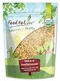 Food to Live Organic Ground Golden Flaxseed Meal (Cold-Milled, Raw, Non-GMO, Kosher, Bulk) by 8 Pounds
