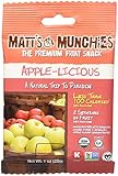 Matt's Munchies Organic Fruit Snack (1-Ounce Bag), Apple-licious, 12 Pack