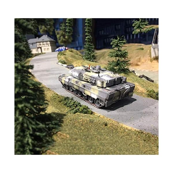 YZHM 1/72 Scale Diecast-Tank-Modell, Leopard 2A7 Hauptkampf-Tank Deutsches Armee Harz, Militärspielzeug und Geschenke, 5… – Bild 6