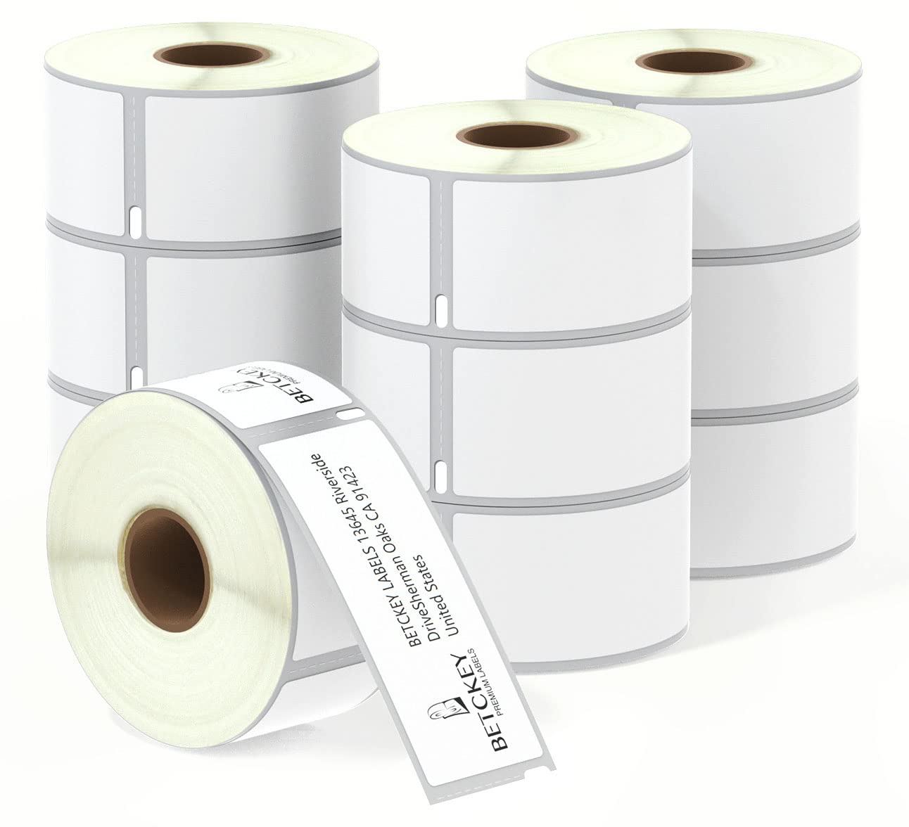 BETCKEY - 10 Rolls 99012 Self-Adhesive Labels Compatible with DYMO S0722400, 36mm x 89mm, 2600 Large Address Labels Compatible with DYMO LabelWriter 450, 4XL, NOT Fit 550 or 5XL