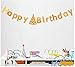 Happy Birthday Banner, iPartycool Card Party Banner -Gold