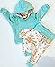 Baby Girls Floral Hoodie+ Floral Pant Set Leggings 2 Piece Outfits (6-12Months, Blue)