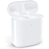 Replacement Wireless Charging Case for AirPods 1st/2nd Charging Case, AirPods 1 Charging Case Only with Bluetooth Pairing Sync Button, Compatible with A1938/A1602, No Earbuds AirPods 2 Charger Case