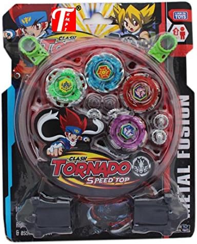 Tempt Beyblade Set With Ripchord Launcher - 4