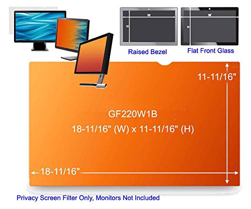 3M GF220W1B Gold Frameless Privacy Filter for 22″ Widescreen Monitor (16:10) (161291)