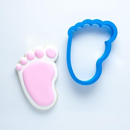 Amazon Com Frosted Cookie Cutters Baby Foot Left Foot Cookie