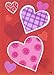 Toland Home Garden Heart Trio 28 x 40 Inch Decorative Valentine Love Design House Flag