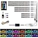 RangerRider 12PCS Motorcycle LED Strip Lights kit, Multi-Color Accent Glow Neon Lights Lamp Flexible with Dual IR/RF/Sound Controller for Harley Davidson Honda Kawasaki Suzuki Ducati Polaris KTM BMW