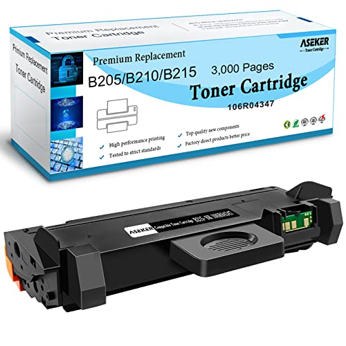 Compatible Toner Cartridge B205 B210 B215 106R04346 106R04347 Toner 3000 Pages for Xerox B210 B210DNI B205 B205DNI B205MFP B215 B215DNI B215MFP Printers (Black, 106R04347)