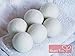 Heart Felt Wool Dryer Balls (6 Pack XL) Pure New Zealand Wool, No Cheap Fillers, Natural Reusable Non-Toxic Fabric Softener, Reduces Drying Time