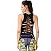 Women's Workout Yoga Crisscross Racerback Tank Tops with Build in Bra (L, Cut Out Black)