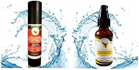 Facial Serum and Moisturizer Set - Natural Organic Anti Aging Treatment - Amazing Customer Reviews - Effective Skincare System for Wrinkles and Dry Skin