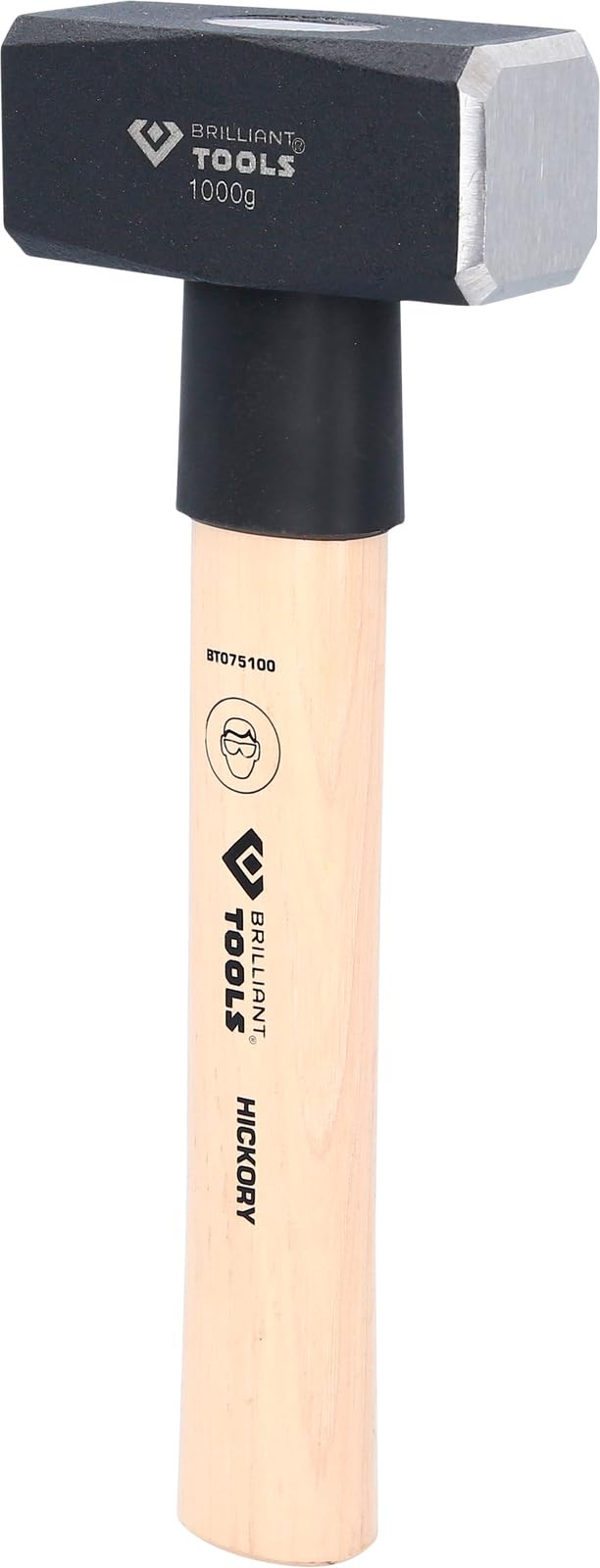 BRILLIANT TOOLS BT075100 Hickory Handle Club 1000g [Powered by KS Tools]