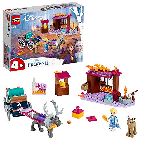 LEGO 41166 Disney Frozen Die Eiskönigin 2 ELSA und die Rentierkutsche, Spielzeug für Kinder ab 4 Jahre, mit 2 Rentieren…