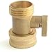PLG Solid Brass Garden Hose Shut Off Valve Heavy Duty Garden Hose Connector