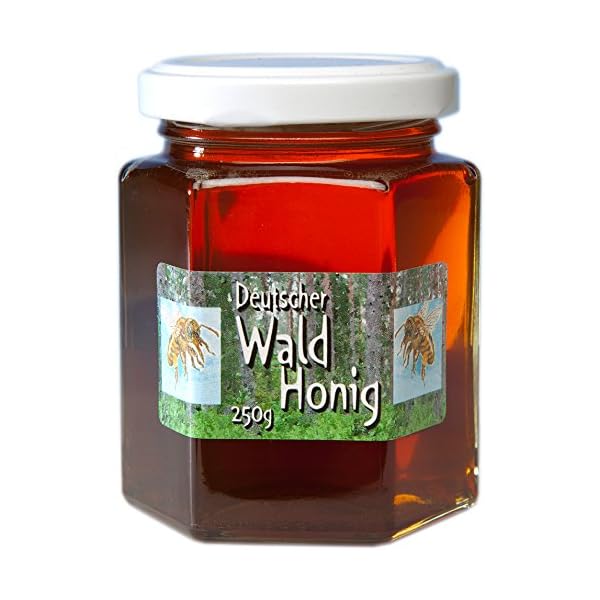 Deutscher Wald-Honig - 250g dunkler Waldhonig flÃ¼ssig - Herkunft garantiert aus Deutschland