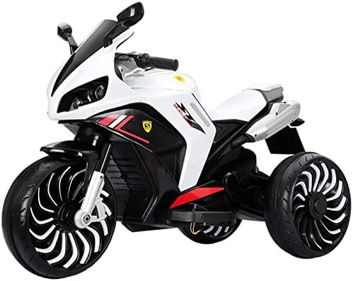 電動乗用バイク 子供用 充電式 乗用玩具 店内全品対象 電動3輪バイク 三輪車 キッズバイク かっこいい お誕生日 プレゼント クリスマス 白 室内兼用 快適な座席 自分の脳を行使し