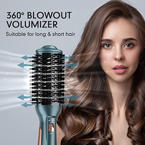 Kinga Hair Dryer Brush OneStep Blow Dryer Brush Antifrizz Women Hair