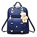 Soft Leather Backpack Lovely Schoolbag Shoulder Bag Sports Knapsack for Women