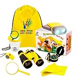 Outdoor Exploration 10 Piece Kit | Kids Binocular, pretend Bug and collector, Flashlight, Compass, Magnifying Glass, Whistle & Backpack | Boys Girls Gift Age 3,4,5,6,7,8,9 | Educational, in & Outdoor