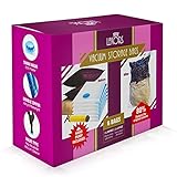 Lekors Vacuum Storage Bags - Pack of 6 Jumbo space saver bags - 3x Extra Large (39x31 inch) +3x Large (31x24 inch) + Free Hand Pump for Travel - Extra thick seal storage bags (80% Compression)