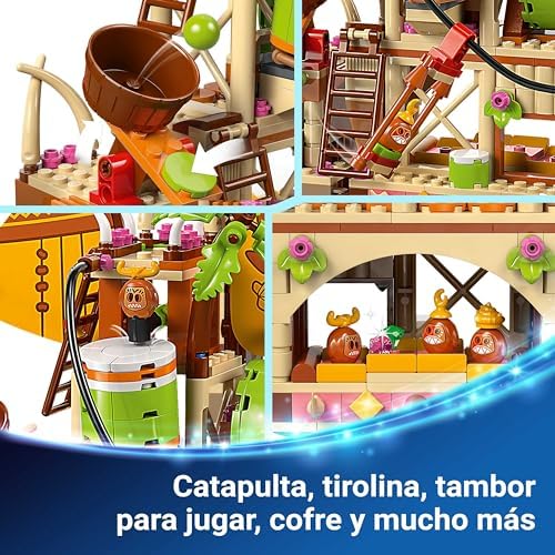 | Disney Moana 2 Kakamora Barge - Barco de brinquedo com tesouro para meninas e meninos 7+ anos - Mini Moana Doll e Maui Figure - Presente de aniversário colecionável para fãs 43258