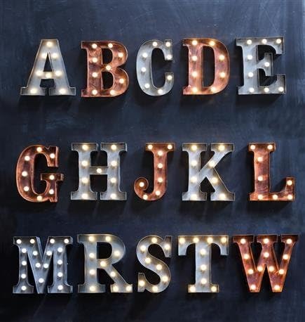Marquee Metal Letters-Silver-S