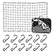 XCAR 4' X 6' Heavy Duty Bungee Cargo Net Stretches to 8' x 12' with 12pcs Aluminium Hooks - 4