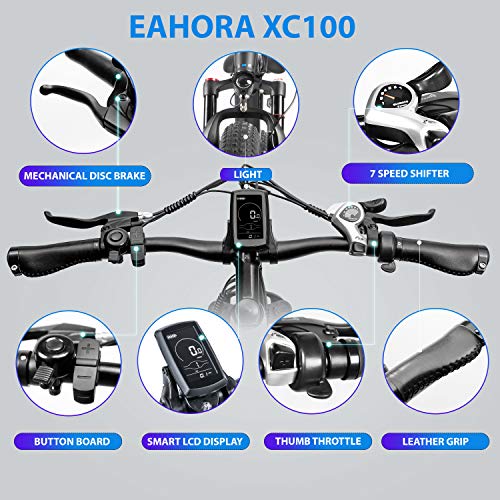 eAhora XC100 Electric Bikes for Adults Electric Mountain Bike 26 inch