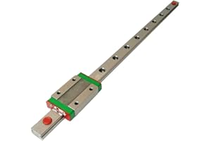 Iverntech MGN12 400mm Linear Rail Guide with MGN12H Stainless Steel Carriage Block for Ender 3, Corexy, Tronxy, Delta Kossel 3D Printers Upgrades and CNC Machine