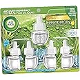 Air Wick Plug in Scented Oil Refill, 5 ct, Blue Agave and Bamboo, Air Freshener, Essential Oils
