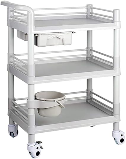 Cwj Movable Storage Trolleys With Wheel Beauty Salon Trolley Abs