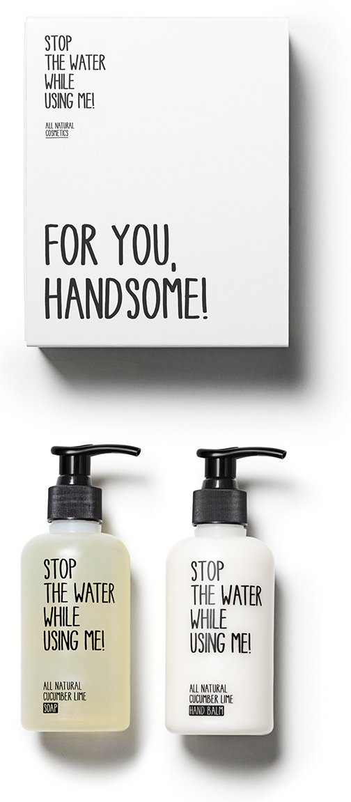 Stop The Water While Using Me! - All Natural Hand Kit (Hand Soap + Hand Balm) (Cucumber Lime)