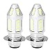 QKPARTS 2PCS 30-SMD LED Headlight Bulbs for Yamaha YFZ450 Banshee 350 YFZ350 Kawasaki KLX250 ATV