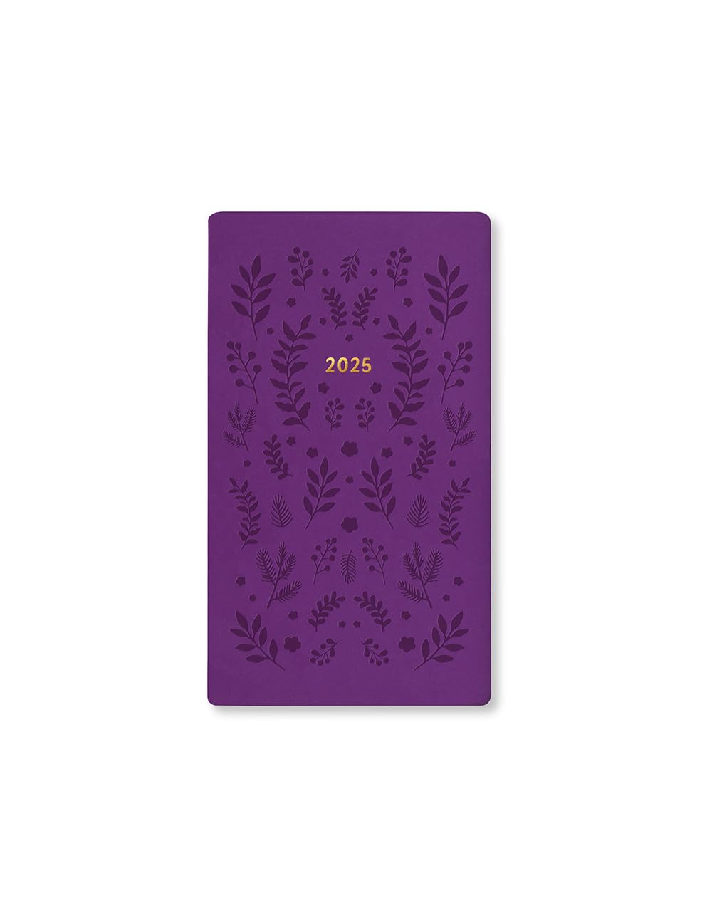 Letts of London Woodland Medium Pocket week to view 2025 diary - purple