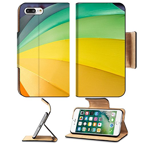 MSD Premium Apple iPhone 7 Plus Flip Pu Leather Wallet Case Format filling rainbow colored umbrella as a symbol for tolerance IMAGE 22182069